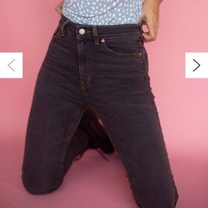 BDG High waisted girlfriend jean in washed black